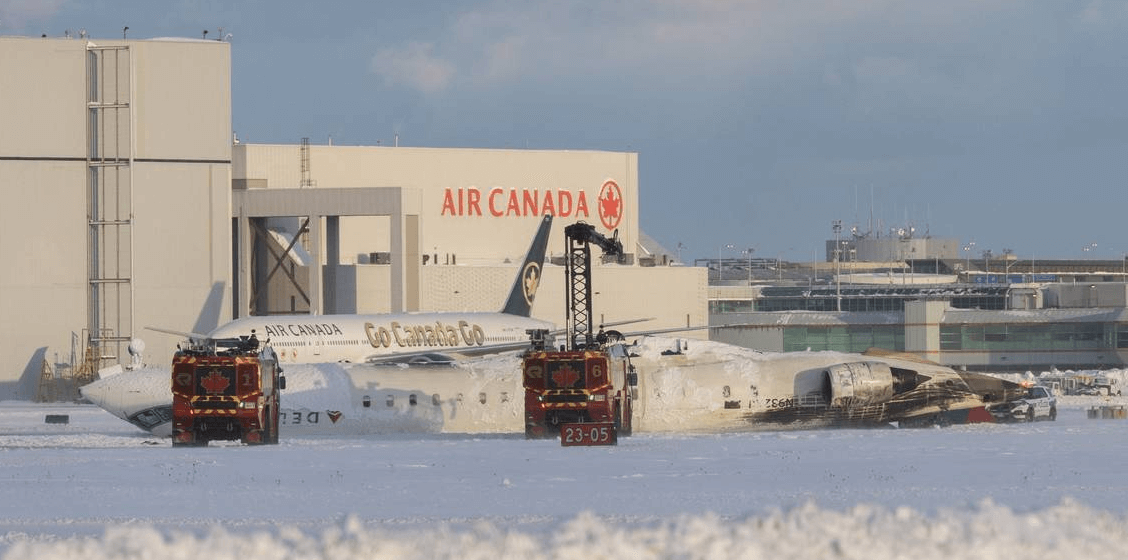 All Passengers Survive as Plane Crashes and Overturns at Toronto Airport