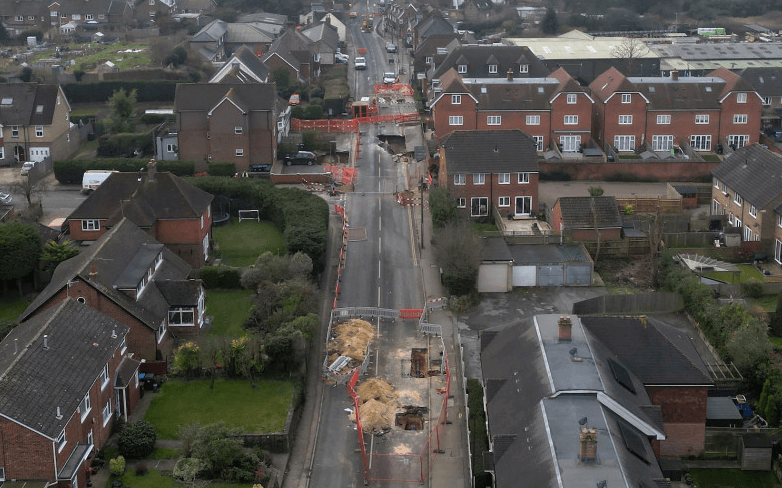 Massive Sinkhole Opens Up in English Village