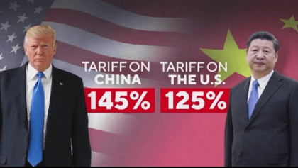 U.S. tariffs increase as China hits back with 125% tax on American goods